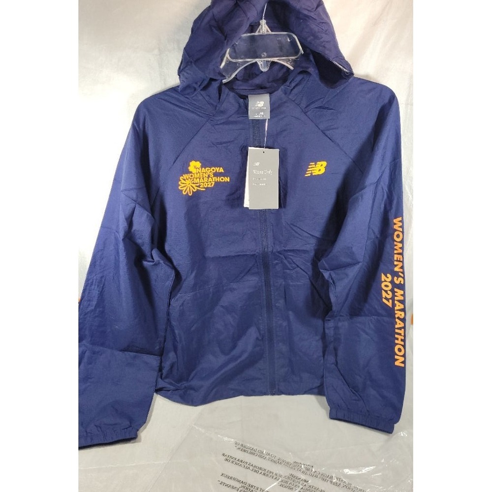 New Balance Women's Ripstop Water Defy Jacket - Nagoya Marathon 2027 - Blue - S